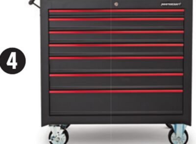 36" 7-Drawer Cabinet. Up to 1100-lb caster capacity.