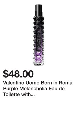 Valentino Uomo Born in Roma Purple Melancholia Eau de Toilette with Lavender