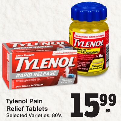Tylenol Pain Relief Tablets