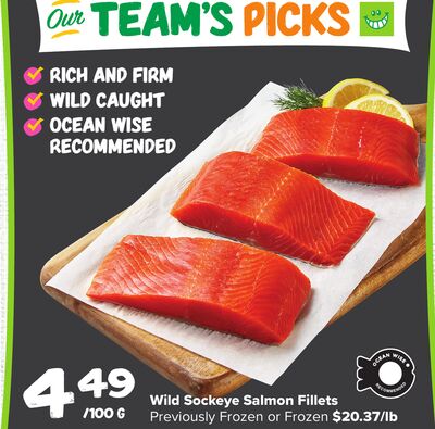 Wild Sockeye Salmon Fillets
