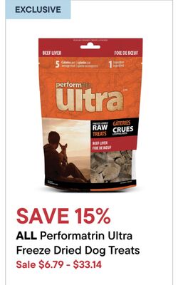 ALL Performatrin Ultra Freeze Dried Dog Treats