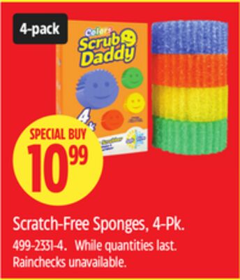 Scrub Daddy Scratch-Free Sponges, 4-Pk
