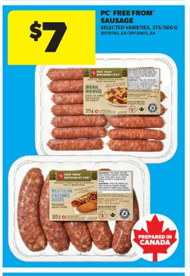 PC® FREE FROM® SAUSAGE, 375/500 G