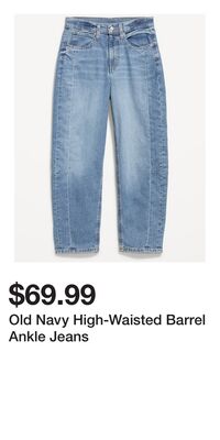 Old Navy High-Waisted Barrel Ankle Jeans