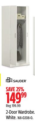 Sauder 2-Door Wardrobe