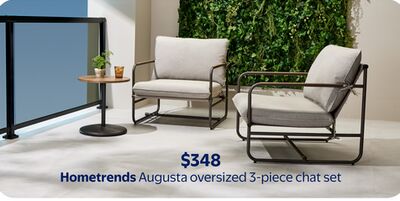 Hometrends Augusta oversized 3-piece chat set