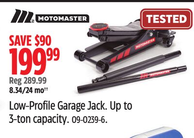 Motomaster Low-Profile Garage Jack