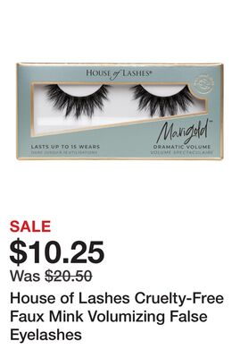 House of Lashes Cruelty-Free Faux Mink Volumizing False Eyelashes