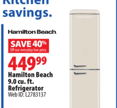 Hamilton Beach 9.0 cu. ft. Refrigerator