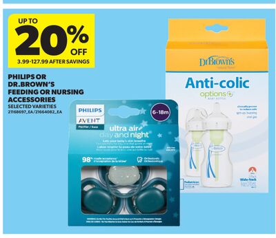 PHILIPS OR DR. BROWN'S FEEDING OR NURSING ACCESSORIES
