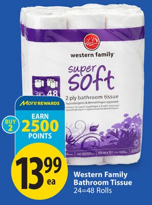 Western Family Bathroom Tissue