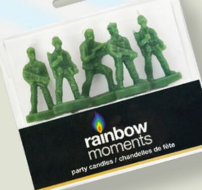 Camo Soldier-Shaped Candles