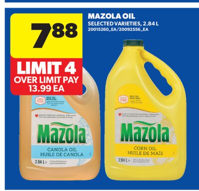 MAZOLA OIL, 2.84 L