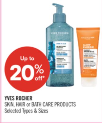 YVES ROCHER SKIN HAIR OR BATH CARE PRODUCTS