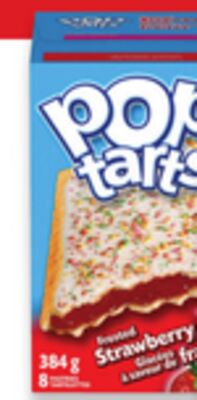 Nutri-Grain bars, Pop-Tarts, Fruit by the Foot or Rice S Krispies squares