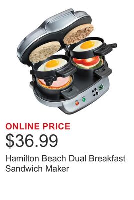 Hamilton Beach Dual Breakfast Sandwich Maker