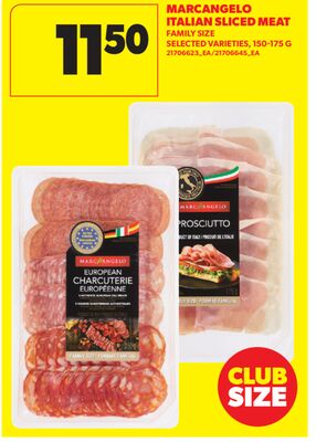 MARCANGELO ITALIAN SLICED MEAT, 150-175 G