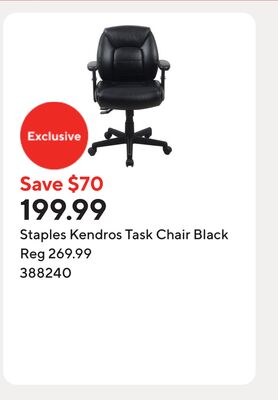 Staples Kendros Task Chair Black