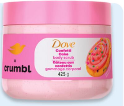 Dove x Crumbl body scrub