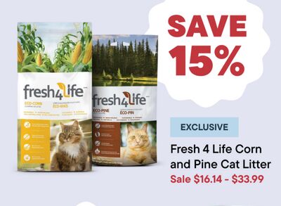 Fresh 4 Life Corn and Pine Cat Litter