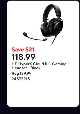 HP HyperX Cloud III - Gaming Headset - Black