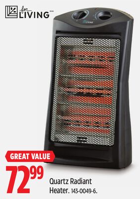 For Living Quartz Radiant Heater.
