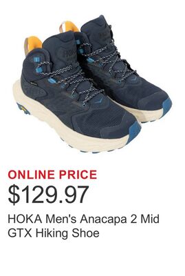 HOKA Men's Anacapa 2 Mid GTX Hiking Shoe