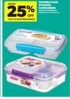 SISTEMA FOOD STORAGE CONTAINERS
