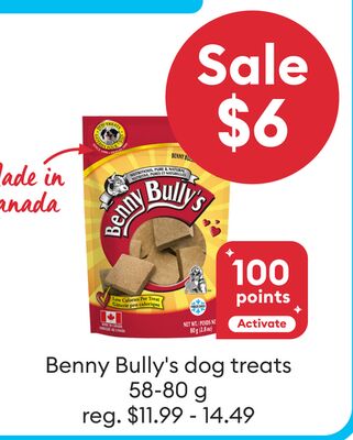 Sale $6 Benny Bully's dog treats 58-80 g