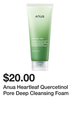 Anua Heartleaf Quercetinol Pore Deep Cleansing Foam