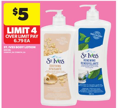 ST. IVES BODY LOTION, 600 ML