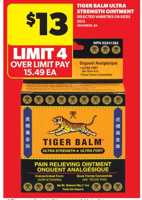 TIGER BALM ULTRA STRENGTH OINTMENT, 50 G