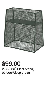 VISINGSÖ Plant stand, outdoor/deep green