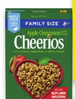 General Mills family size cereal