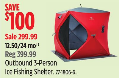 Outbound 3-Person Ice Fishing Shelter.
