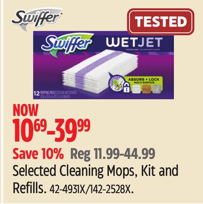 Swiffer Selected Cleaning Mops, Kit and Refills