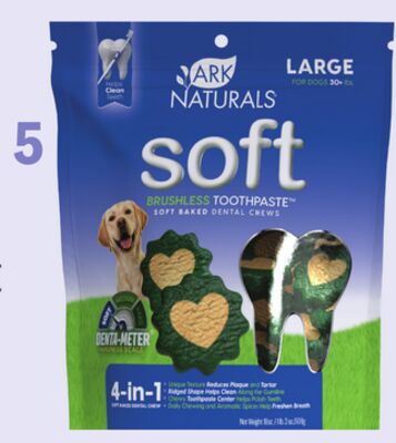 Ark Naturals Soft Brushless Toothpaste Large Dog Treats