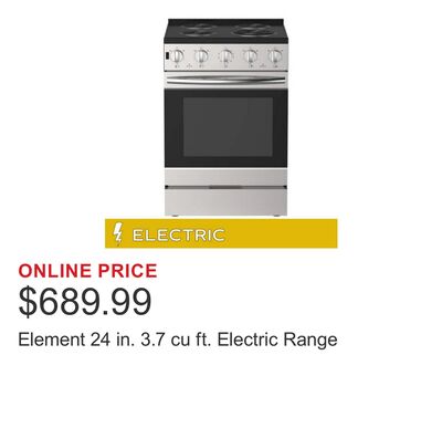 Element 24 in. 3.7 cu ft. Electric Range