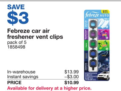 Febreze car air freshener vent clips