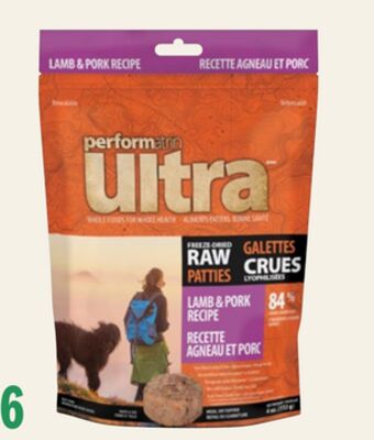 Performatrin Ultra Freeze-Dried Raw Patties Lamb & Pork Recipe Dog Food
