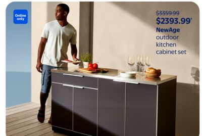 NewAge outdoor kitchen cabinet set