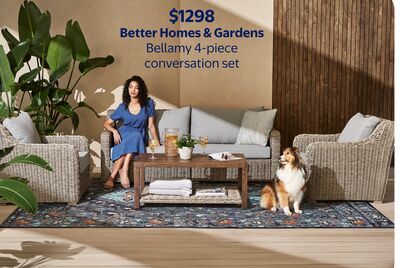 Better Homes & Gardens Bellamy 4-piece conversation set