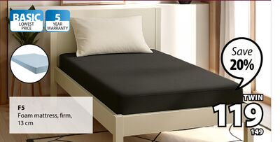 F5 Foam mattress