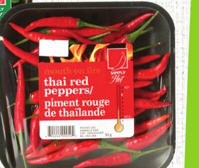 Red or Green Thai Peppers