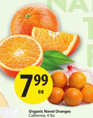 Organic Navel Oranges