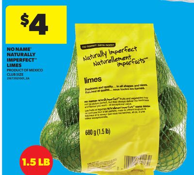 NO NAME® NATURALLY IMPERFECT™ LIMES, 1.5 LB