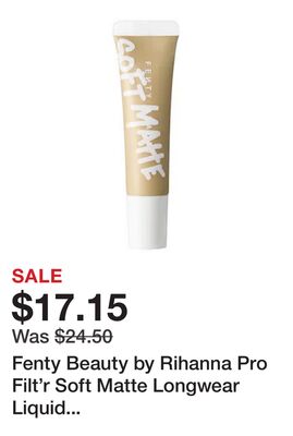Fenty Beauty by Rihanna Pro Filt'r Soft Matte Longwear Liquid Foundation