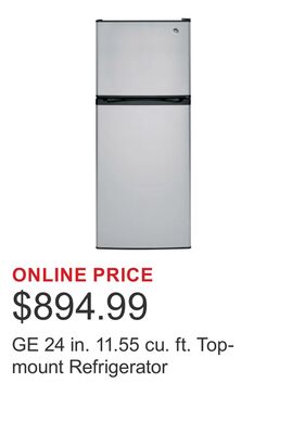 GE 24 in. 11.55 cu. ft. Top-mount Refrigerator