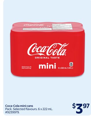 Coca-Cola Pop mini cans
