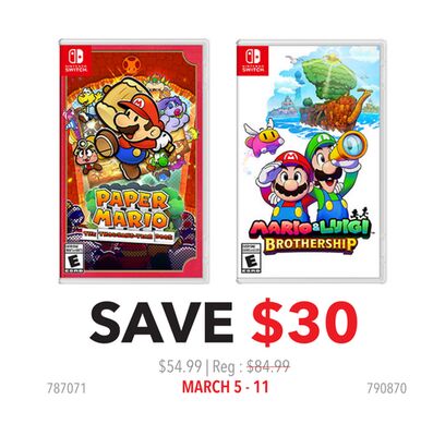 PAPER MARIO, MARIO & LUIGI BROTHERSHIP